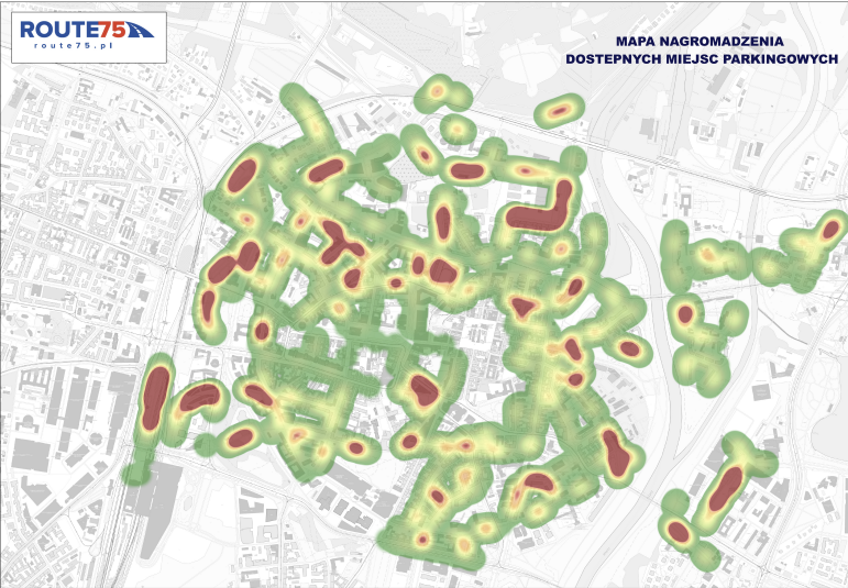 Pomiar wskaźnika napełnienia parkingu - wyniki